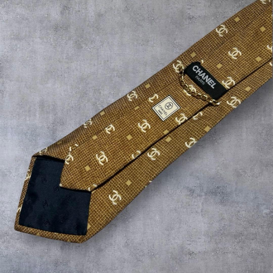 未使用級　世界最高峰　CHANEL シャネル　CCココマーク ネクタイ