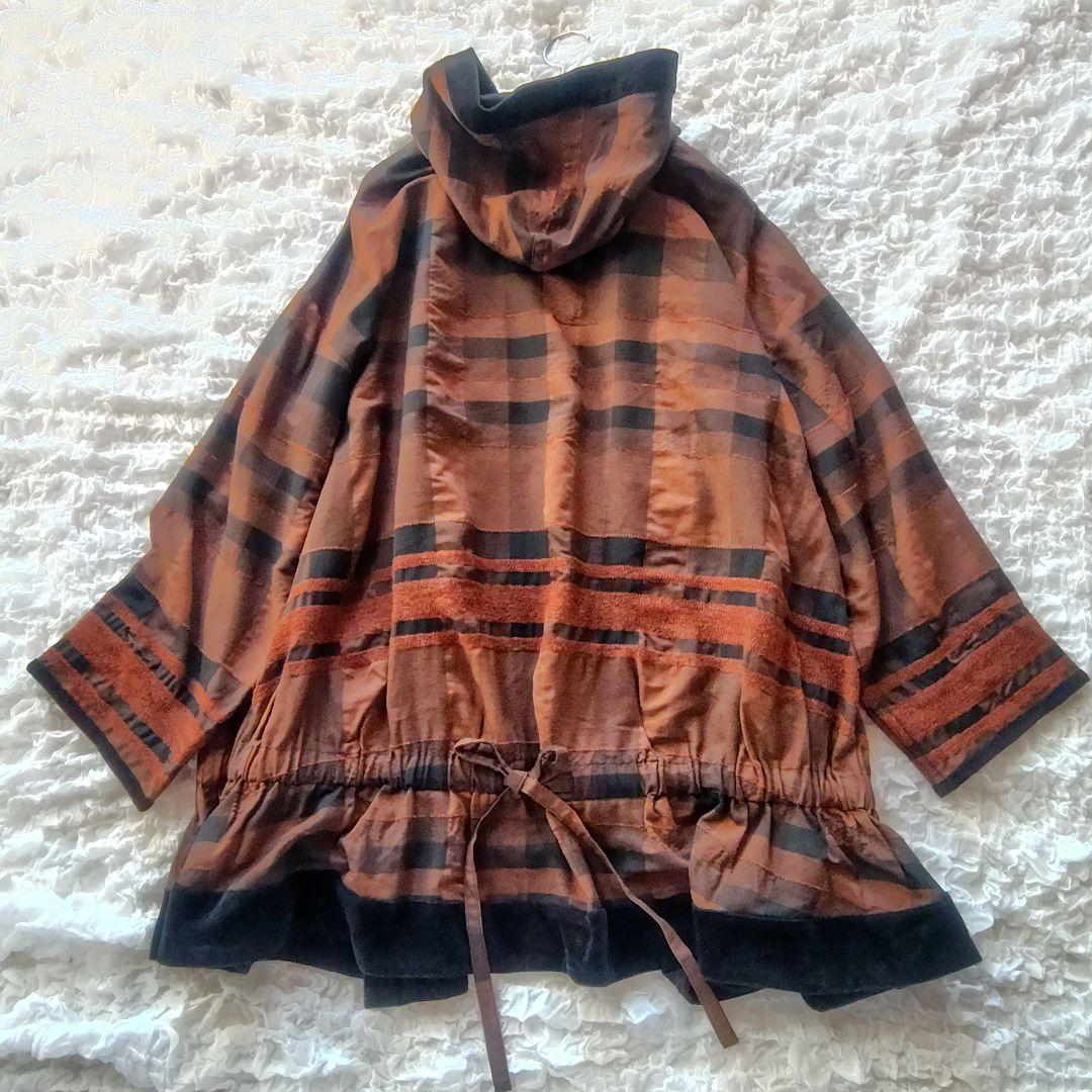 Nina様　EIKO KONDO　42　ガウンコート　チェック　E-Clat
