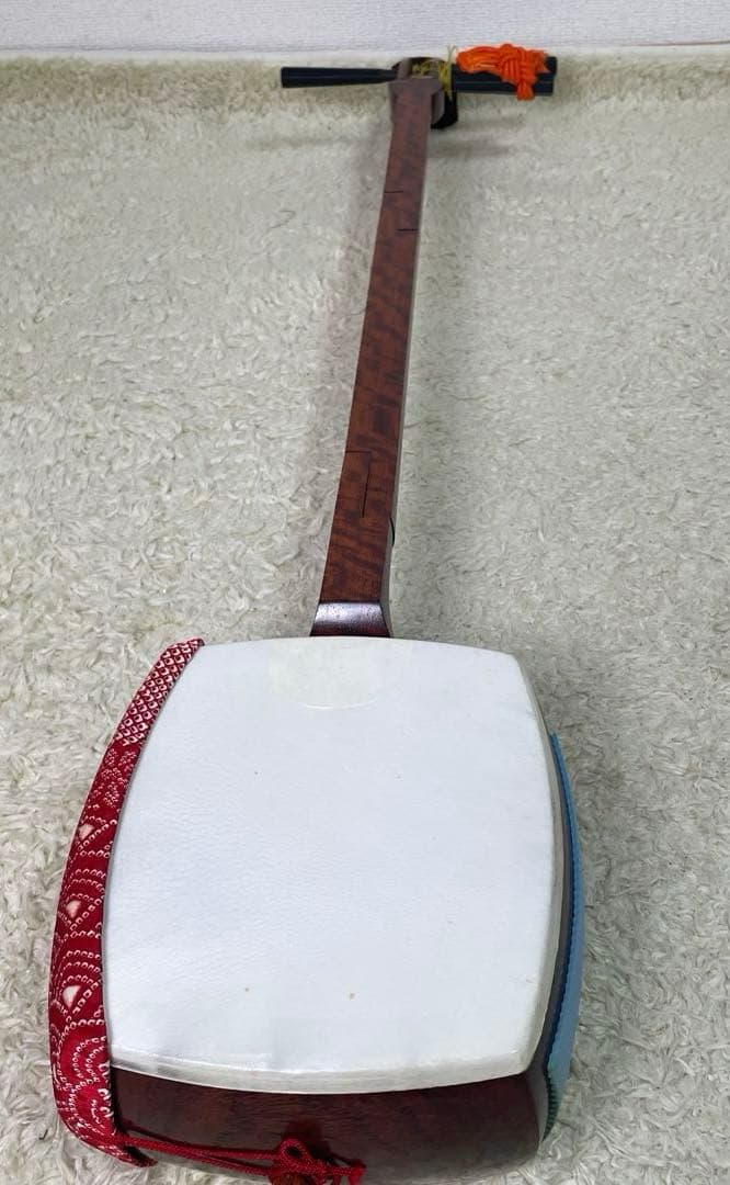 三味線 三つ折り本体と付属品セット