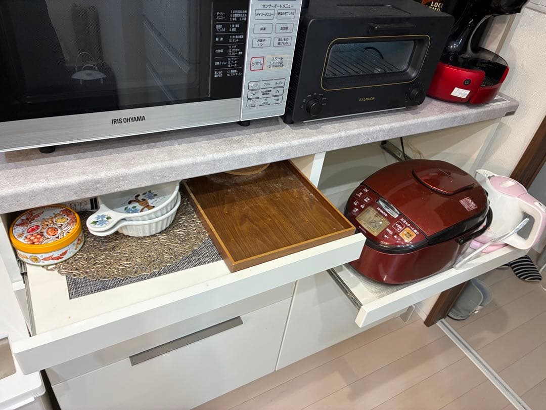 【9/19迄出品】パモウナ　キッチンカップボード　ホワイト