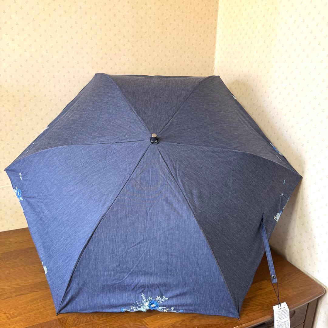 ★新品★Blao　晴雨兼用　日傘　１級遮光　遮熱効果　サマーシールド　軽量　刺繍