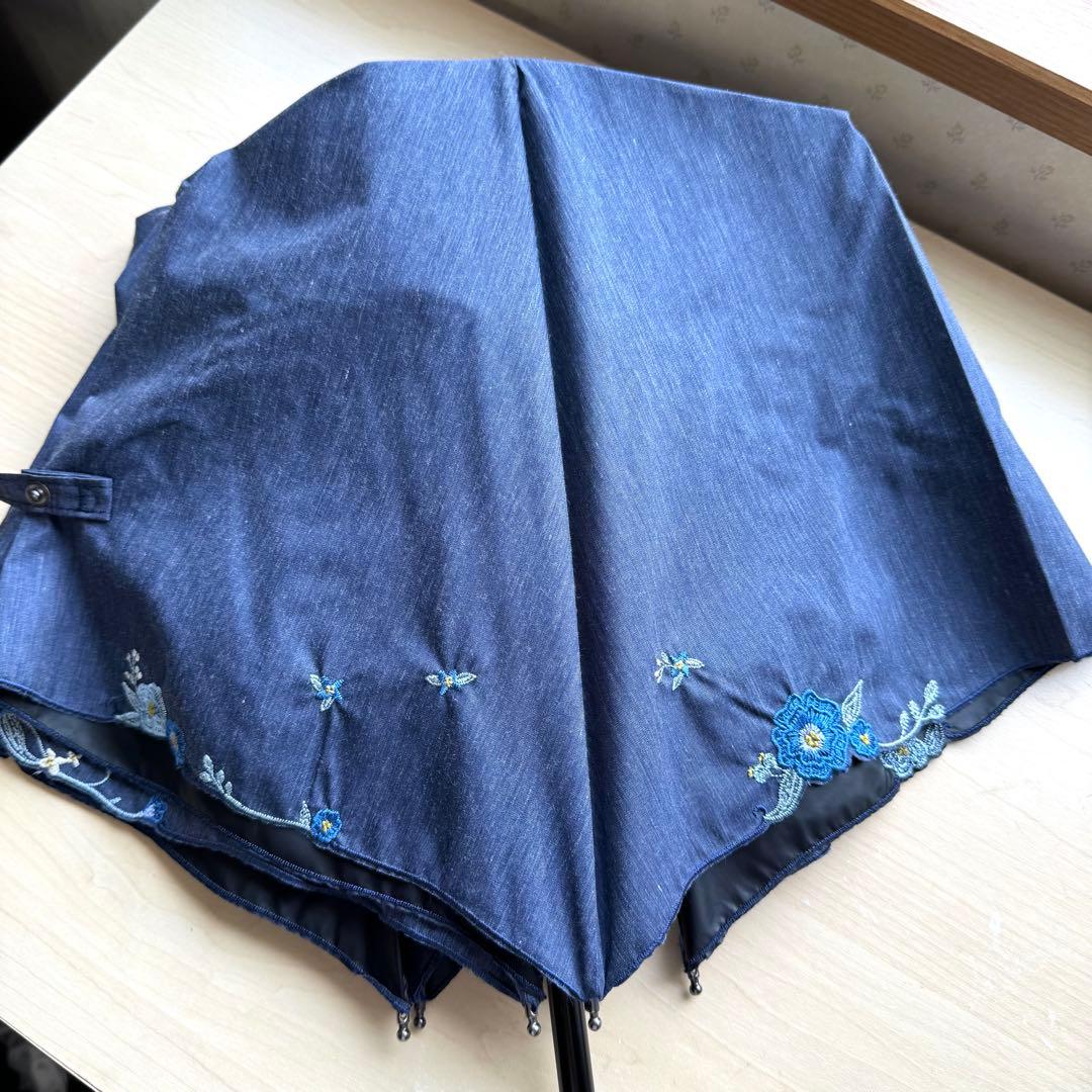 ★新品★Blao　晴雨兼用　日傘　１級遮光　遮熱効果　サマーシールド　軽量　刺繍