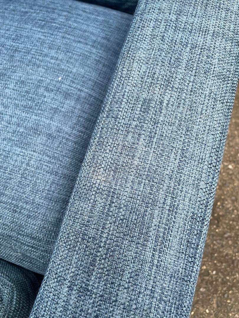 ニトリ　3人掛け　ソファー　ブルー　Nポケット