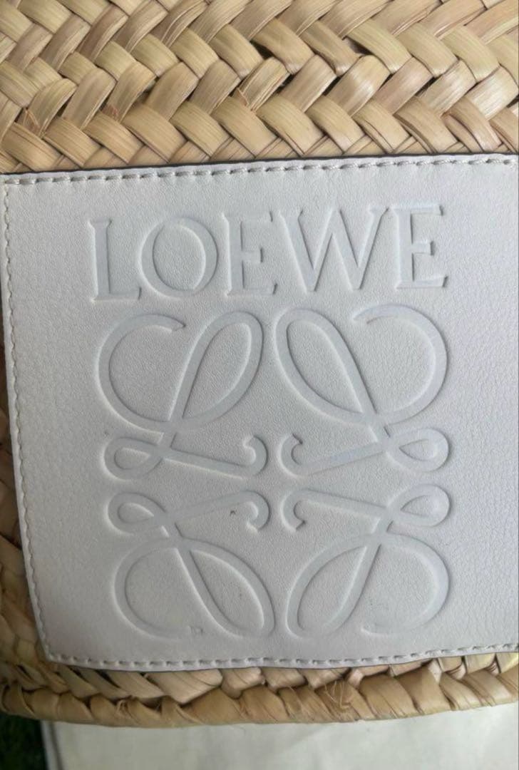 LOEWE かごバッグ ベージュ/ホワイト　ロエベ