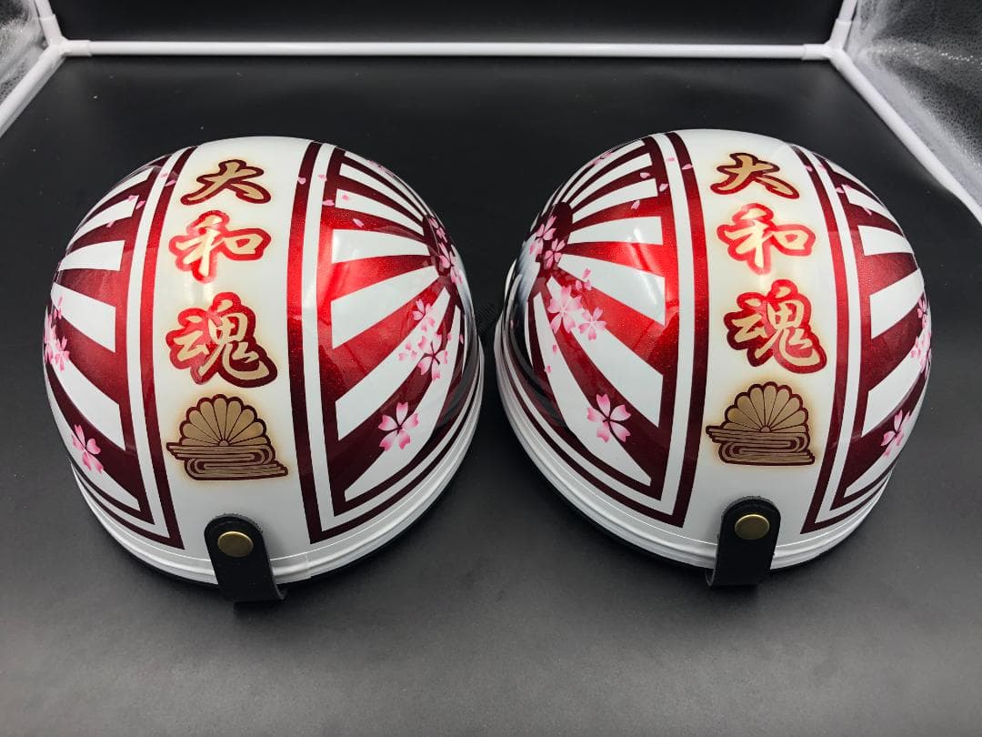 コルク半　カスタム　富士日章　マジック　ホワイトレッド　ラメ　桜セット