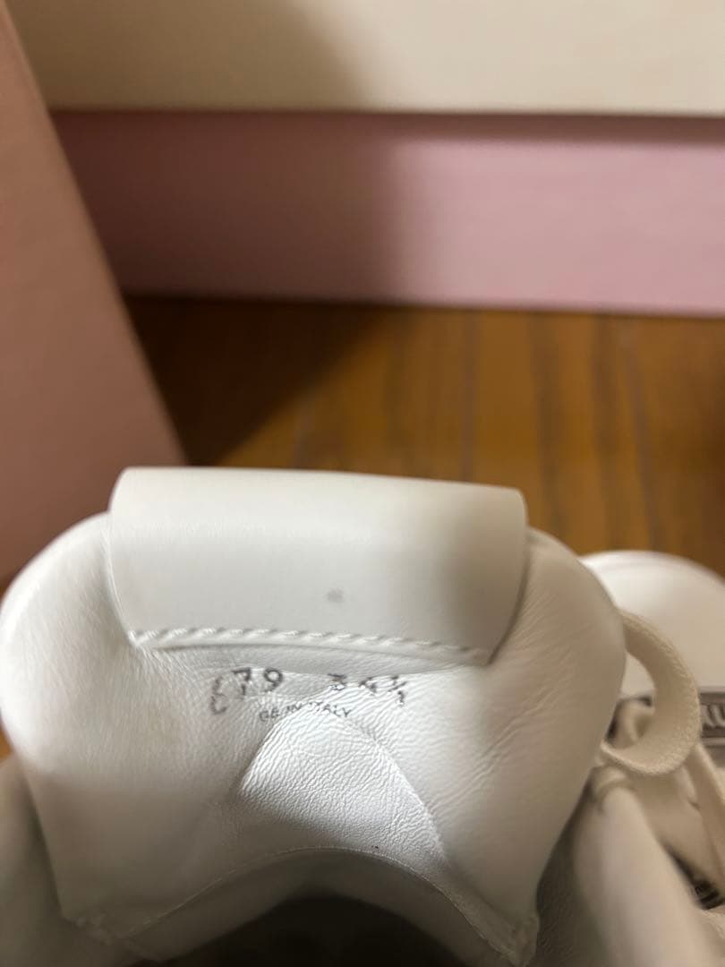 MIUMIU レザーレースアップダービーシューズ 34 2/1