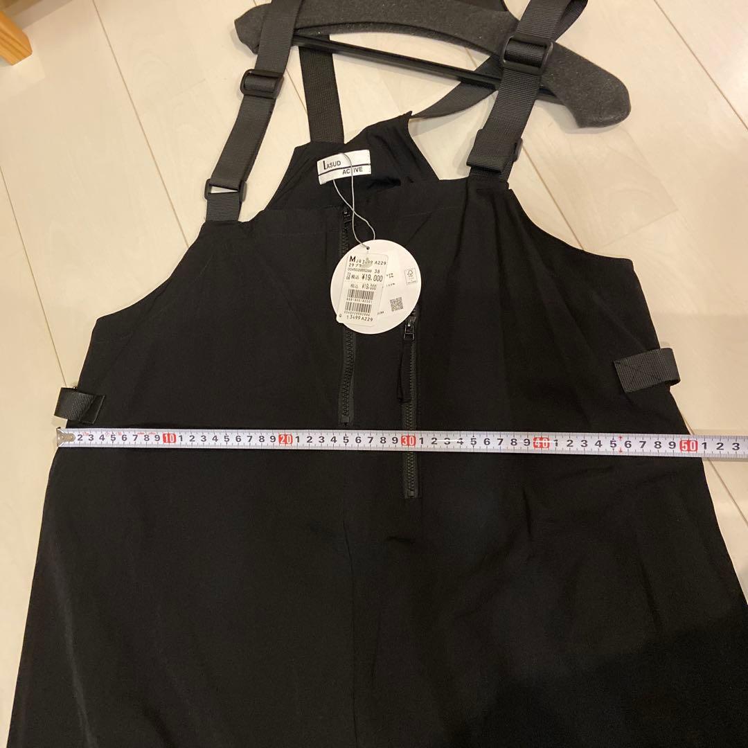 【新品タグ付】LASUD ブラック サロペット ヤマダヤ　黒