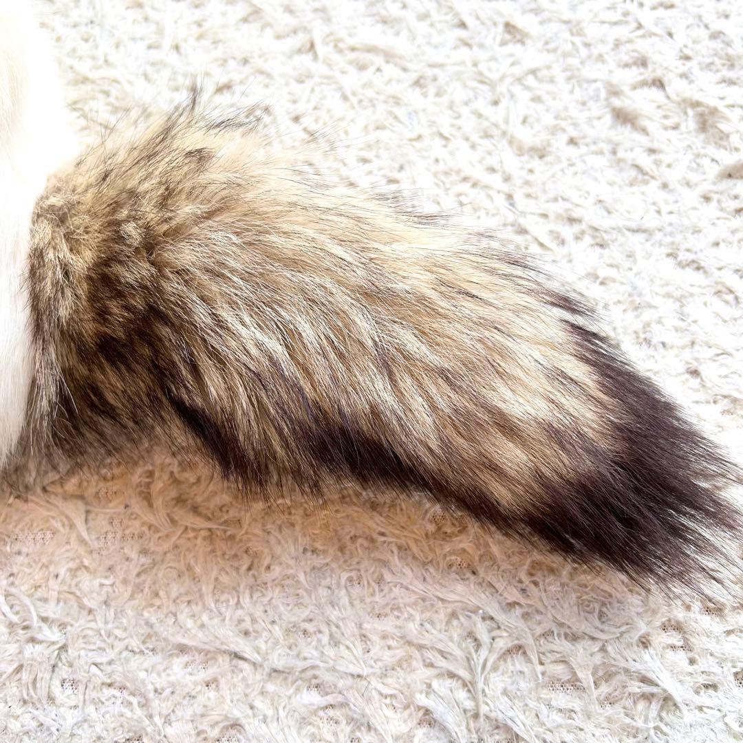 【未使用級✨️カナダ製 】 ラクーン ラビットファー クロケットハット ロシアン