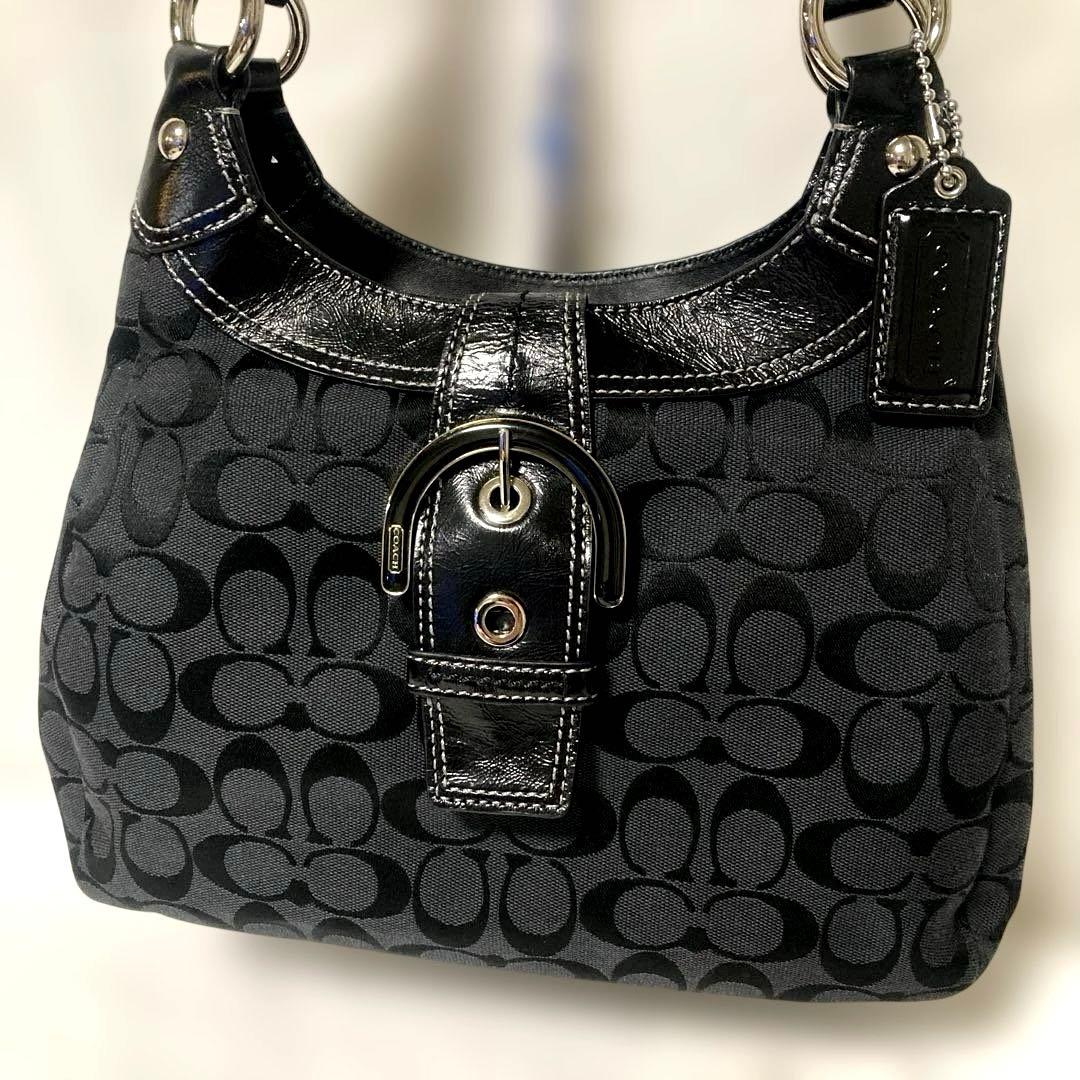 COACH シグネチャーショルダーバッグ　★ソーホー.美品.F17094