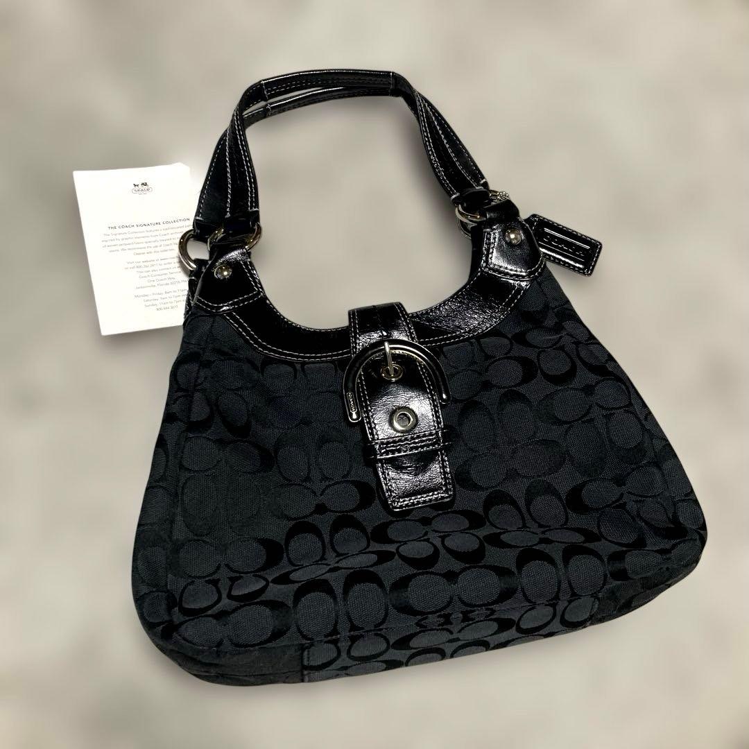 COACH シグネチャーショルダーバッグ　★ソーホー.美品.F17094