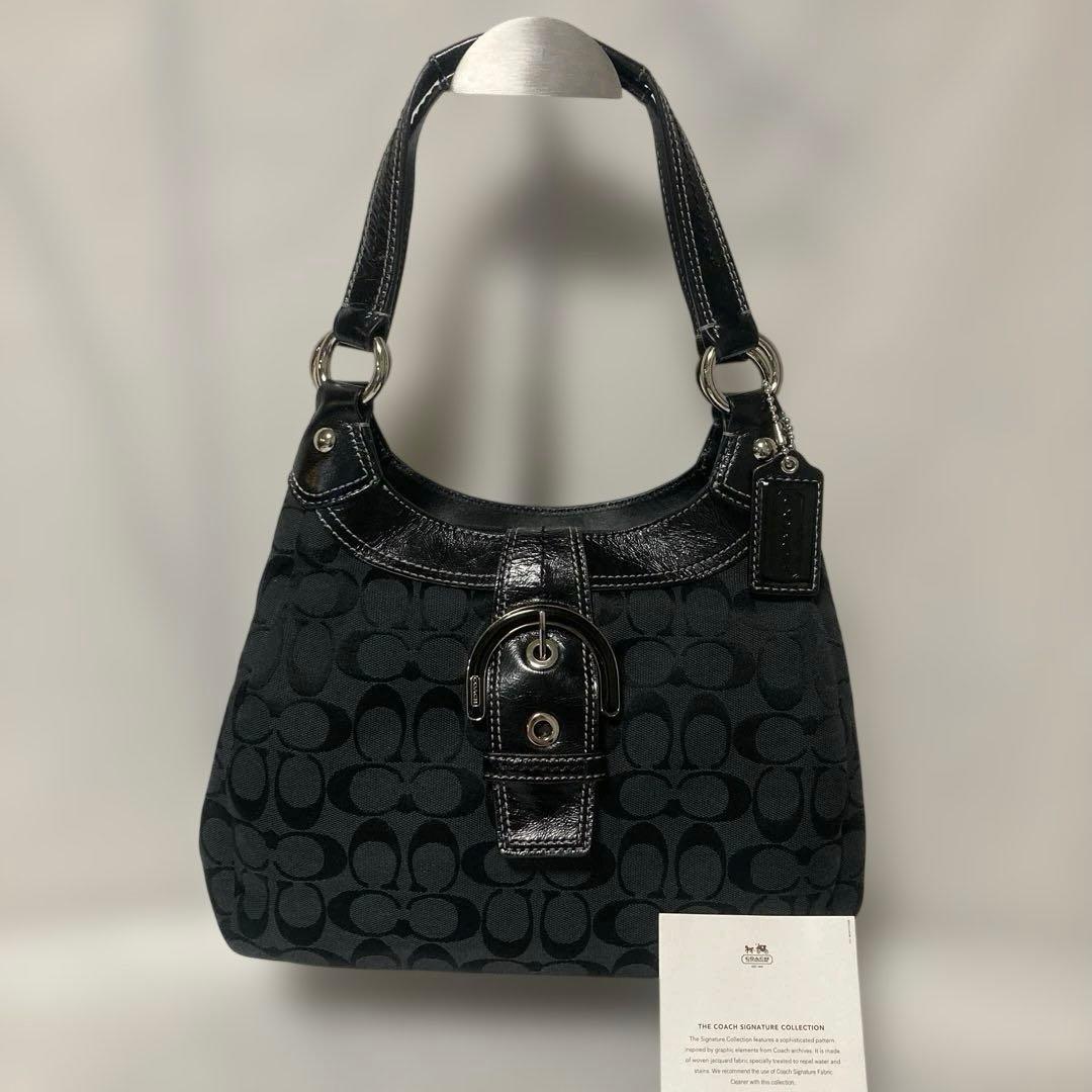 COACH シグネチャーショルダーバッグ　★ソーホー.美品.F17094