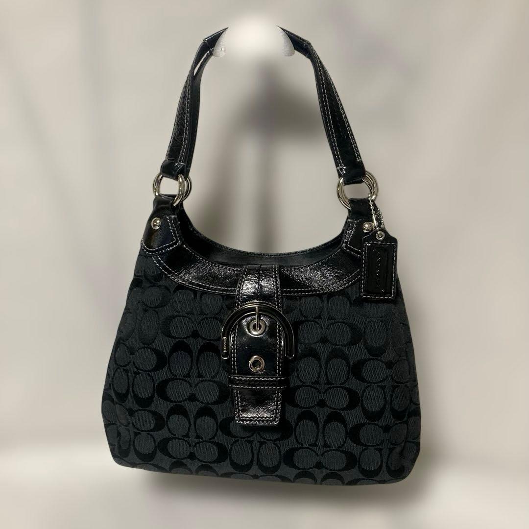 COACH シグネチャーショルダーバッグ　★ソーホー.美品.F17094