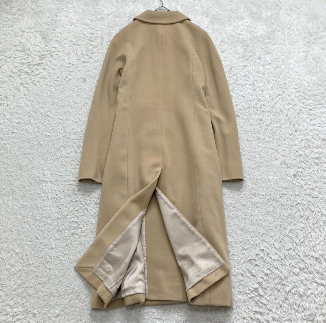 美品✨ Aquascutumアクアスキュータム ロングコート カシミヤ キャメル