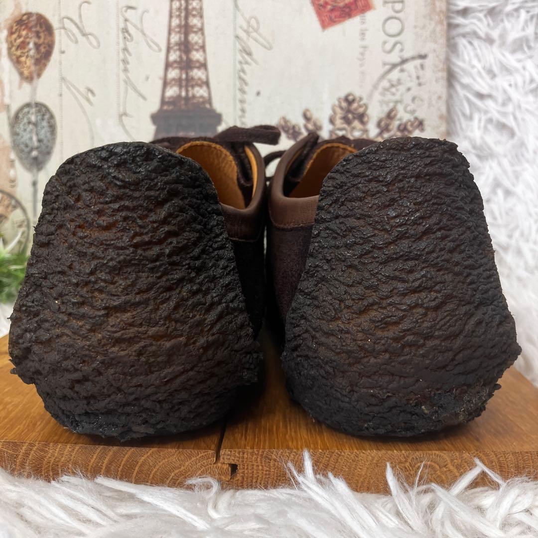 クラークス ナタリー　ワラビー　モカシン　スエード　ブラウン　ダークブラウン