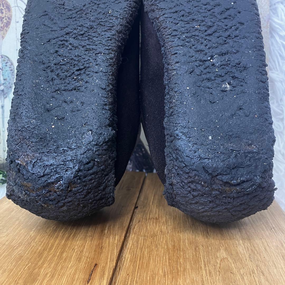 クラークス ナタリー　ワラビー　モカシン　スエード　ブラウン　ダークブラウン