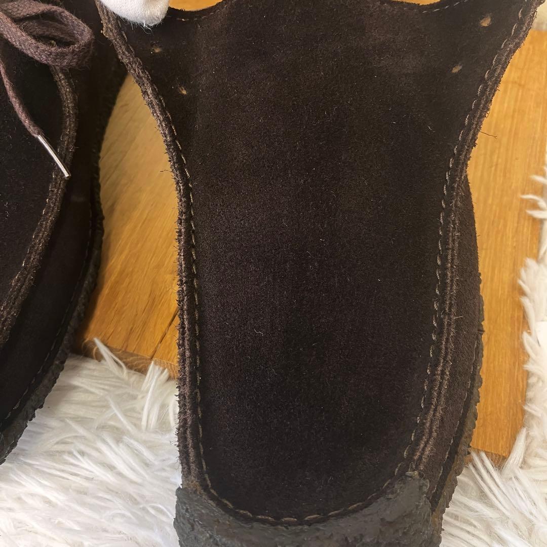 クラークス ナタリー　ワラビー　モカシン　スエード　ブラウン　ダークブラウン