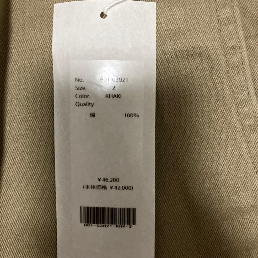 COMOLI 25SS KHAKI チノパンツ 2