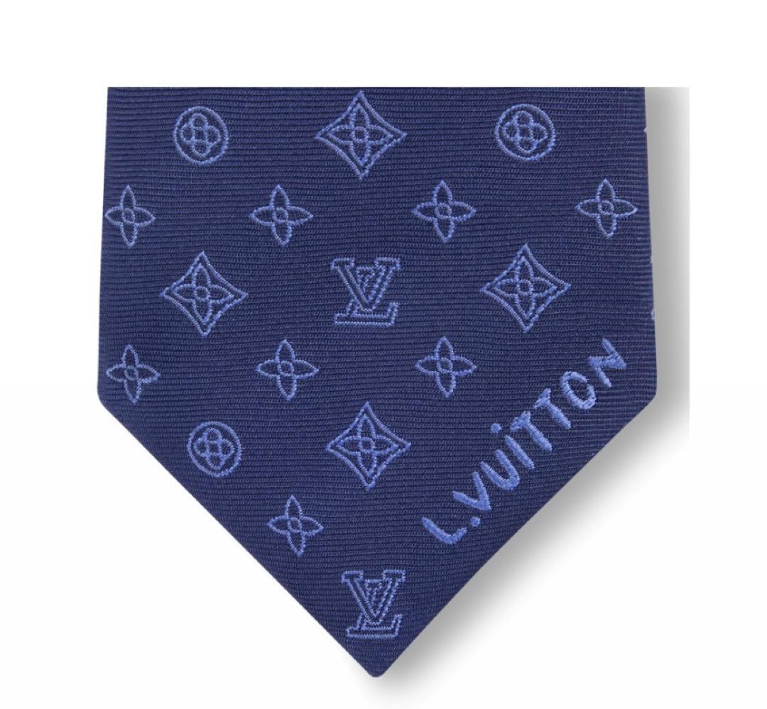 【新品未使用】Louis Vuitton ネクタイ ネイビー