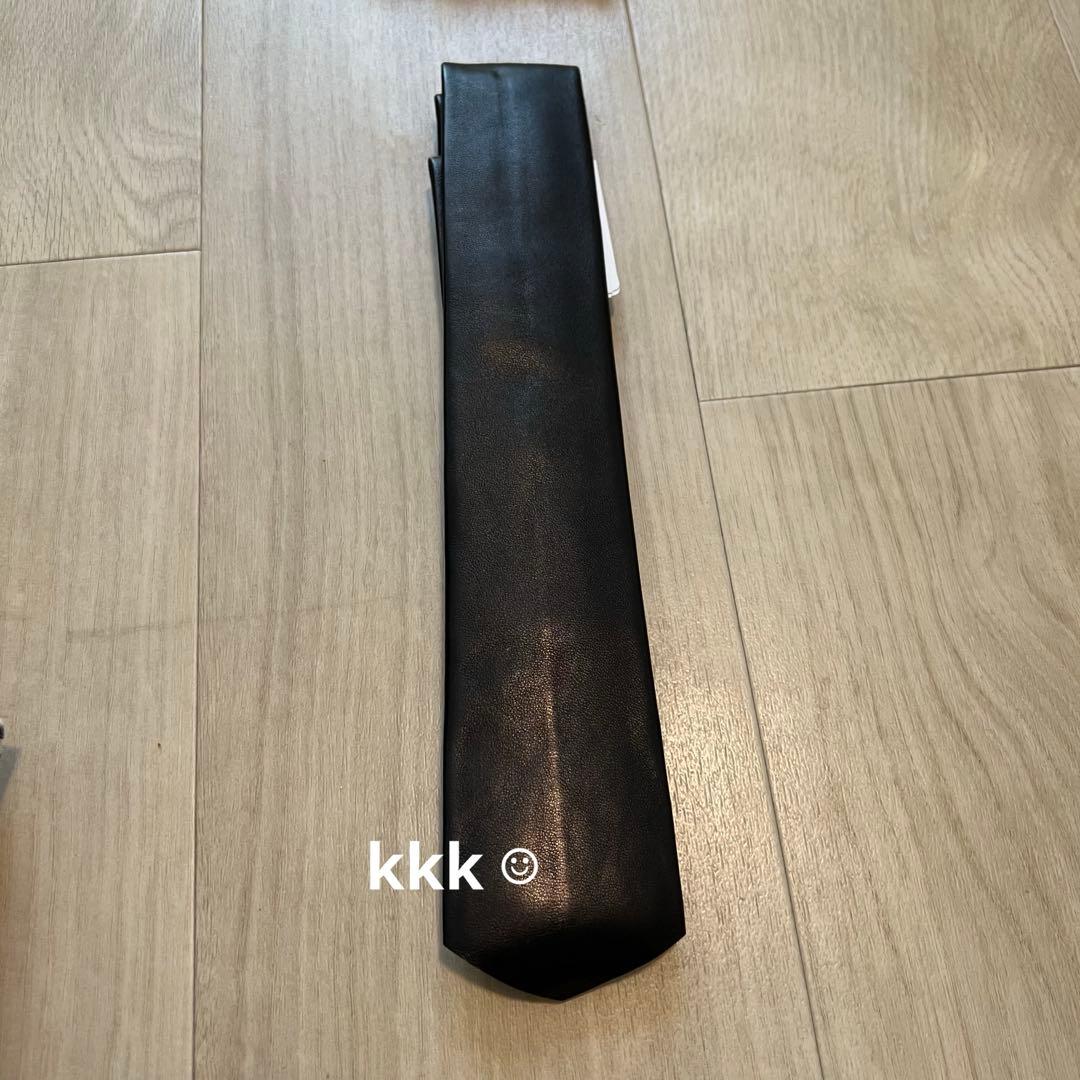 【新品】アニエス・ベー　本革ネクタイ