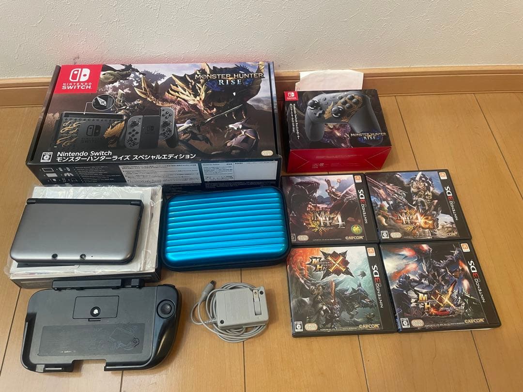 新品　未使用　ニンテンドースイッチ　3DSLL モンスターハンター　セット