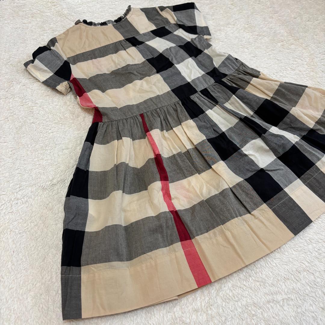子供服　チェックワンピース　BURBERRY　半袖　6Y　116