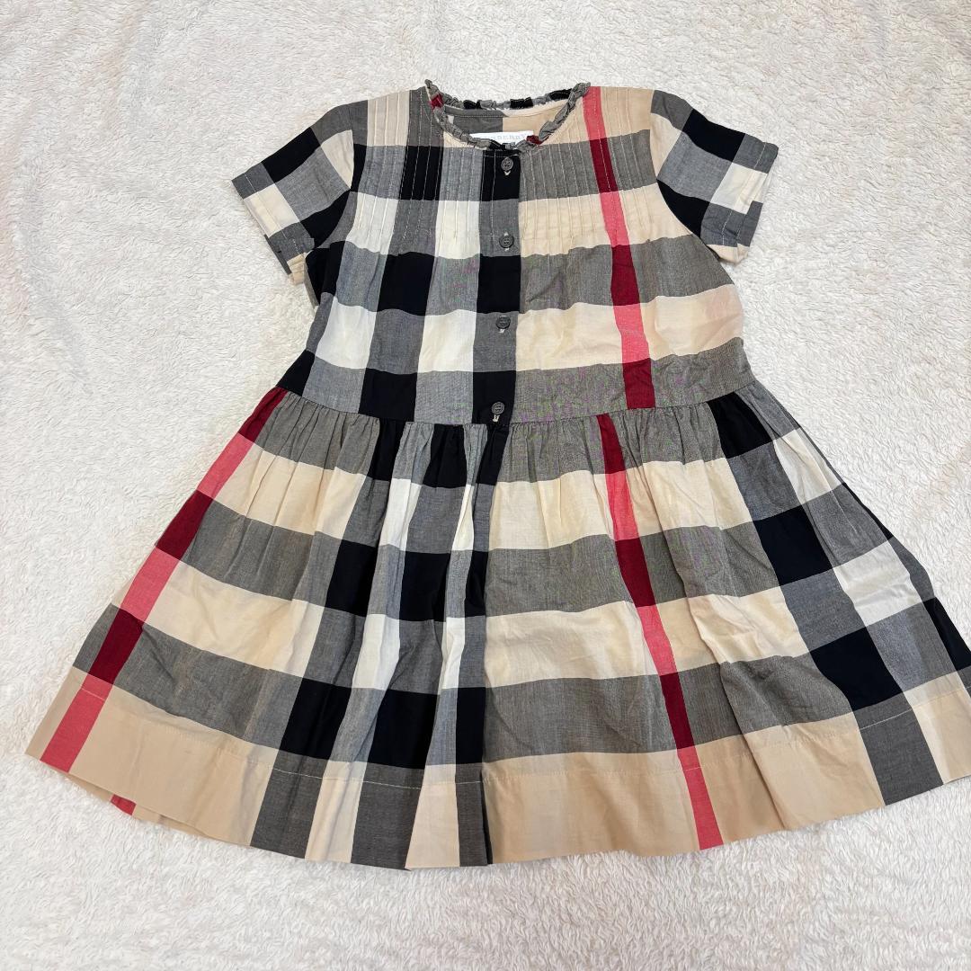 子供服　チェックワンピース　BURBERRY　半袖　6Y　116