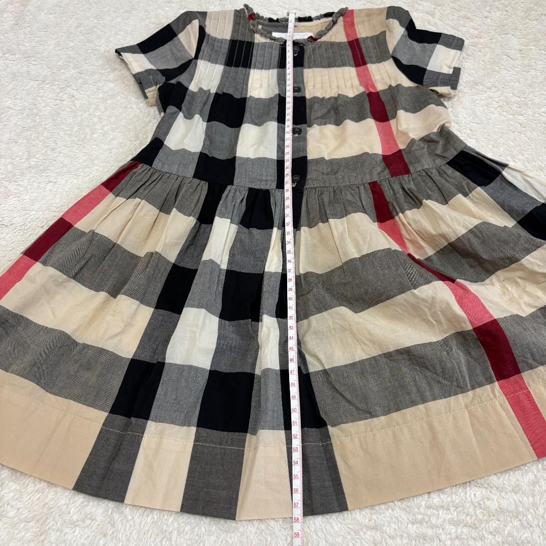 子供服　チェックワンピース　BURBERRY　半袖　6Y　116
