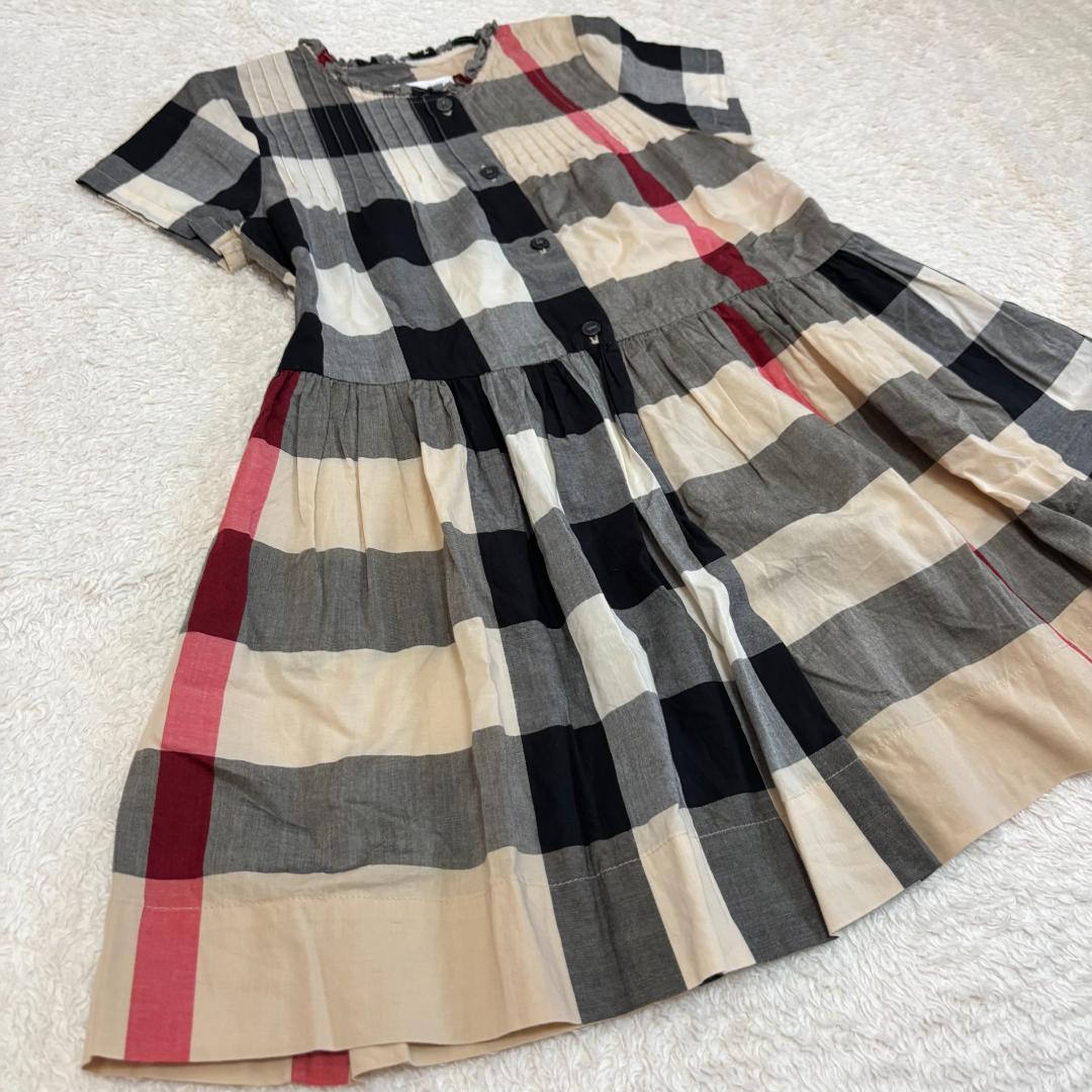 子供服　チェックワンピース　BURBERRY　半袖　6Y　116