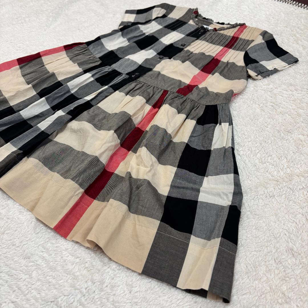 子供服　チェックワンピース　BURBERRY　半袖　6Y　116