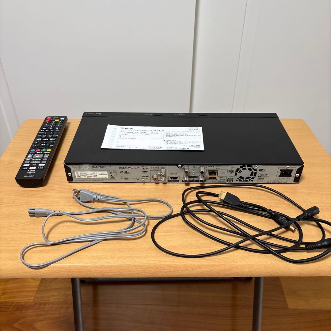 SHARPブルーレイディスクレコーダー
