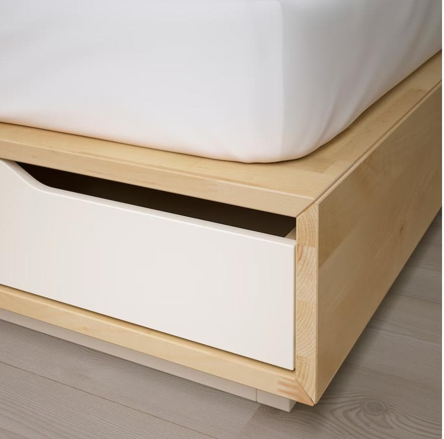 【IKEA】クイーンサイズベッドフレーム MANDAL ※マットレス別出品