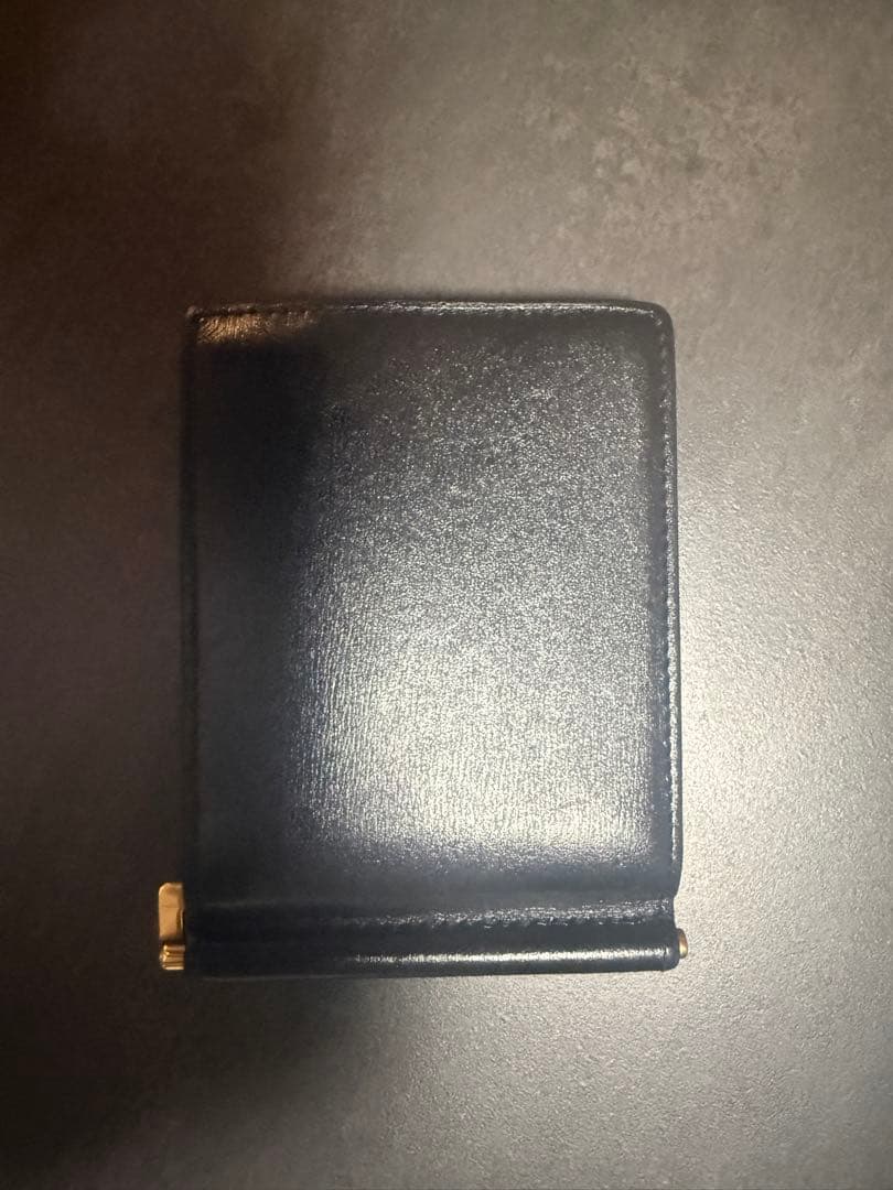 サンローラン タイニーカサンドラビルクリップウォレット BLACK