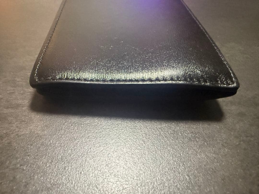 サンローラン タイニーカサンドラビルクリップウォレット BLACK