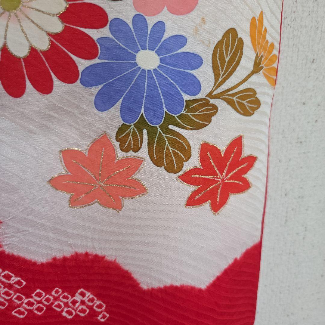 No96　正絹　女の子お祝い着物　産着　長襦袢付き　七五三