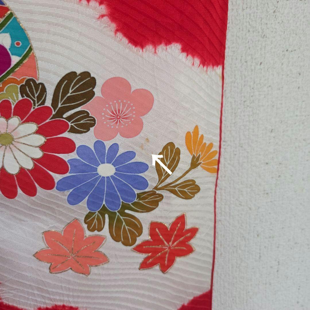 No96　正絹　女の子お祝い着物　産着　長襦袢付き　七五三