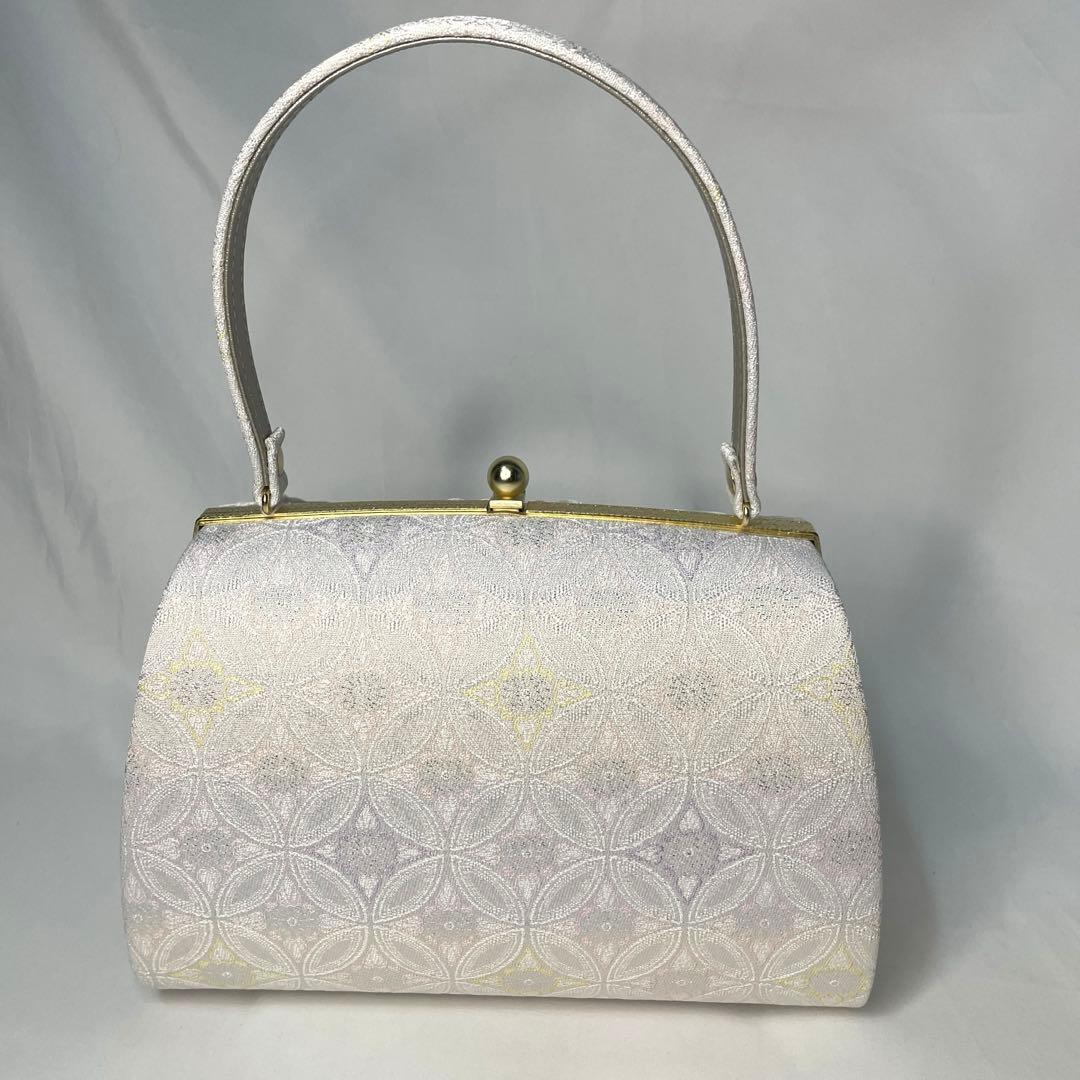 新品　草履　バッグ　セット　Mサイズ　ピンクシルバー　訪問着　フォーマル系