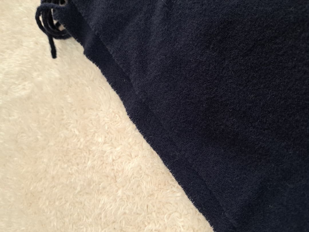 【新品】ヴィヴィアンウエストウッド ウール マフラー 黒 ロゴ オーブ　ネイビー