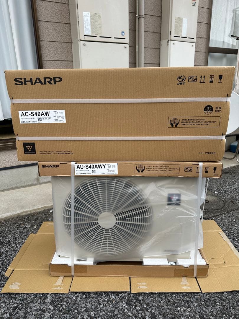 tio◾️未使用■シャープ■エアコン■プラズマクラスター■AC-S40AW