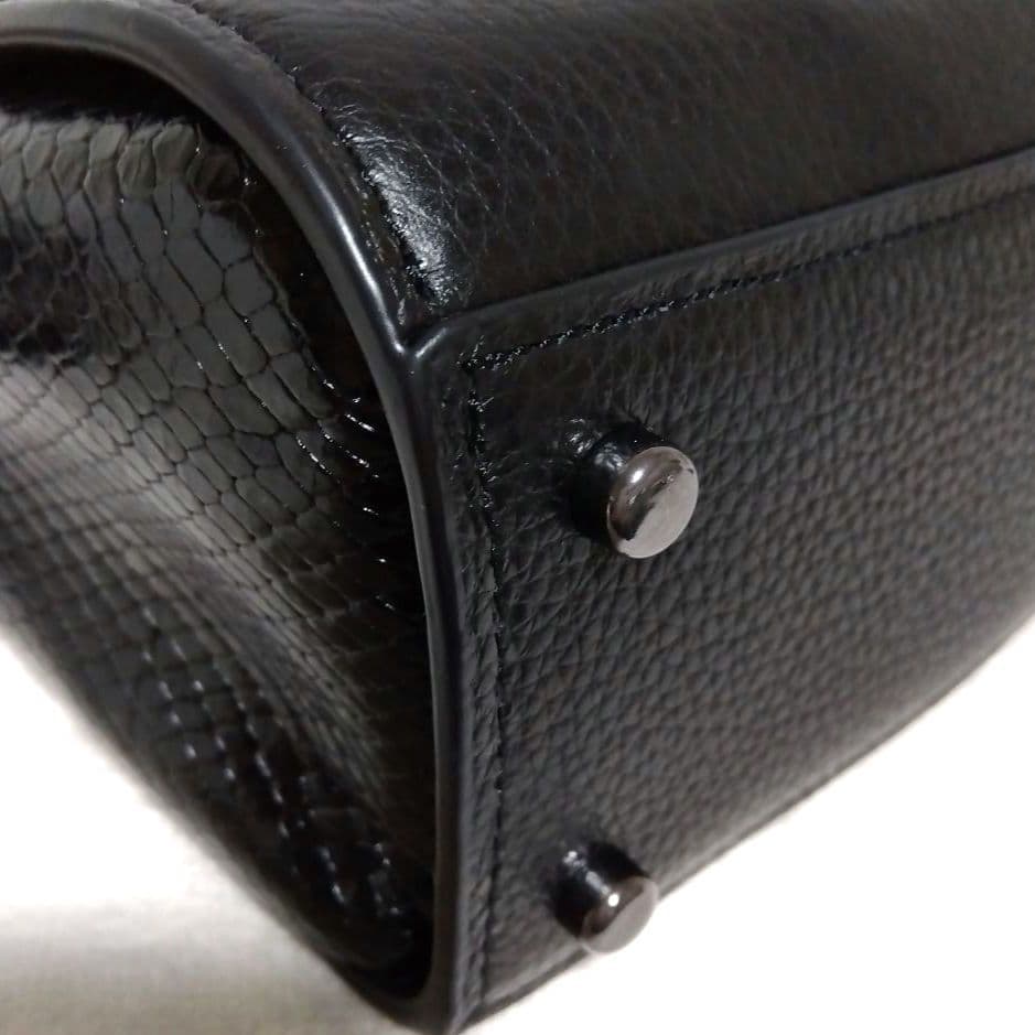 COACH モーガントップハンドル ショルダーバッグ 2way レザー