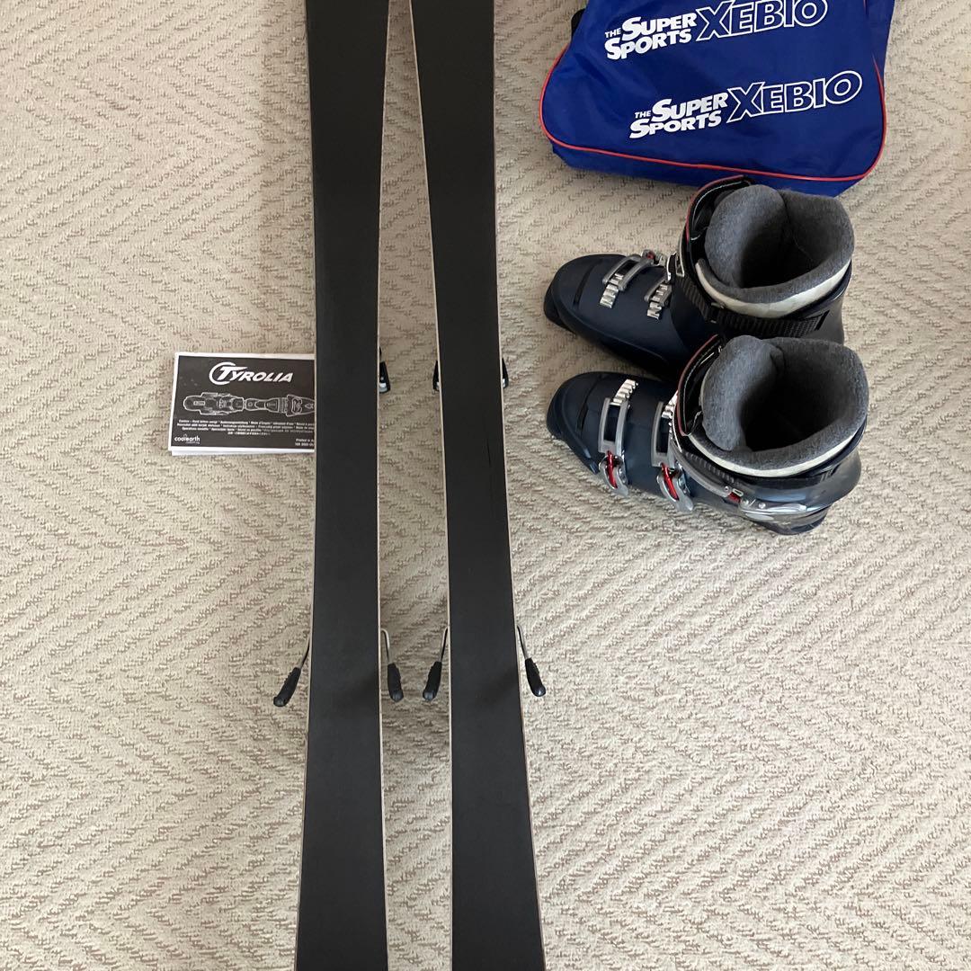 スキー、ビンディング、ブーツセット