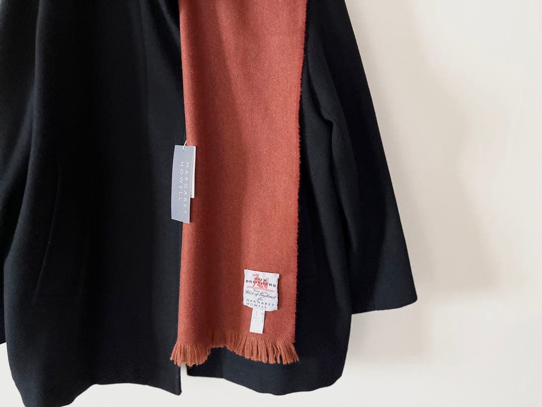 限定品 マーガレットハウエル×フォックスブラザーズ カシミヤウールマフラー 5万