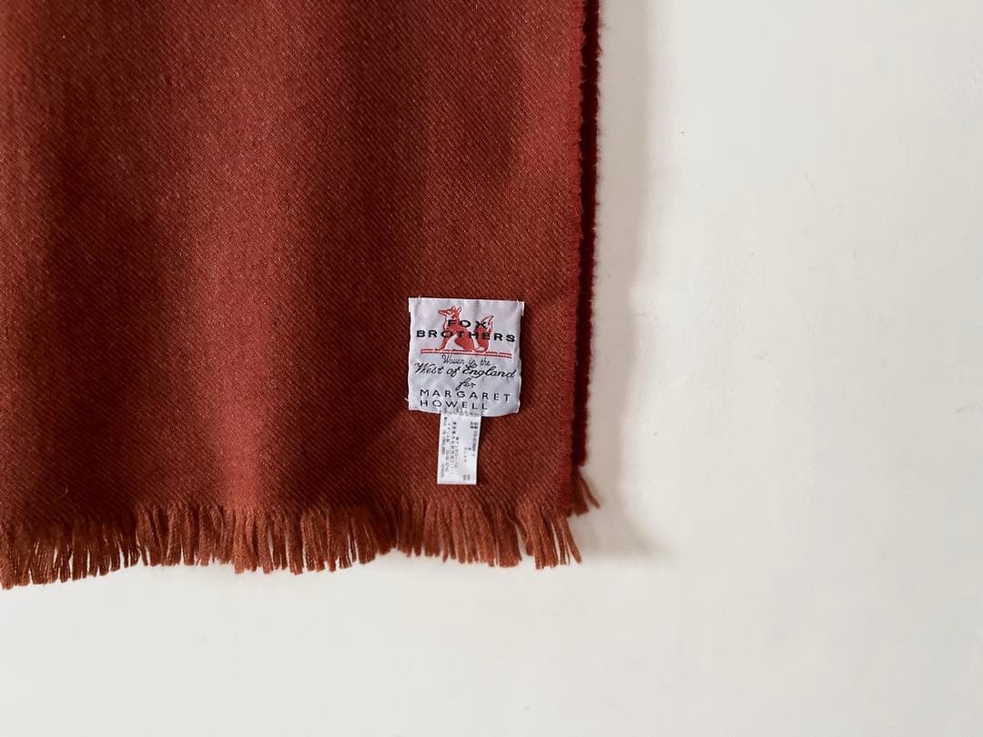限定品 マーガレットハウエル×フォックスブラザーズ カシミヤウールマフラー 5万
