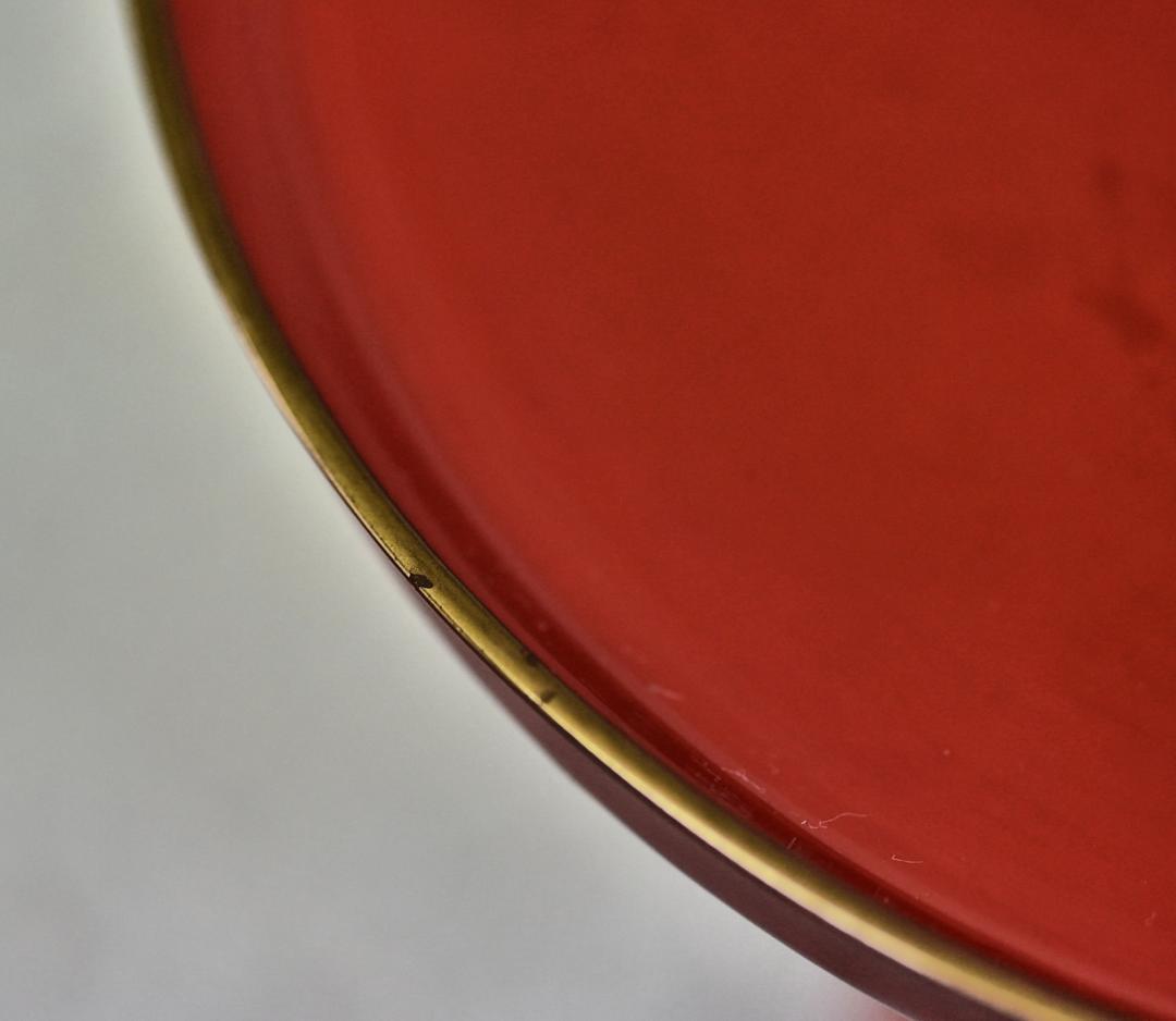 大型蒔絵高杯　木製　菓子器　お茶道具