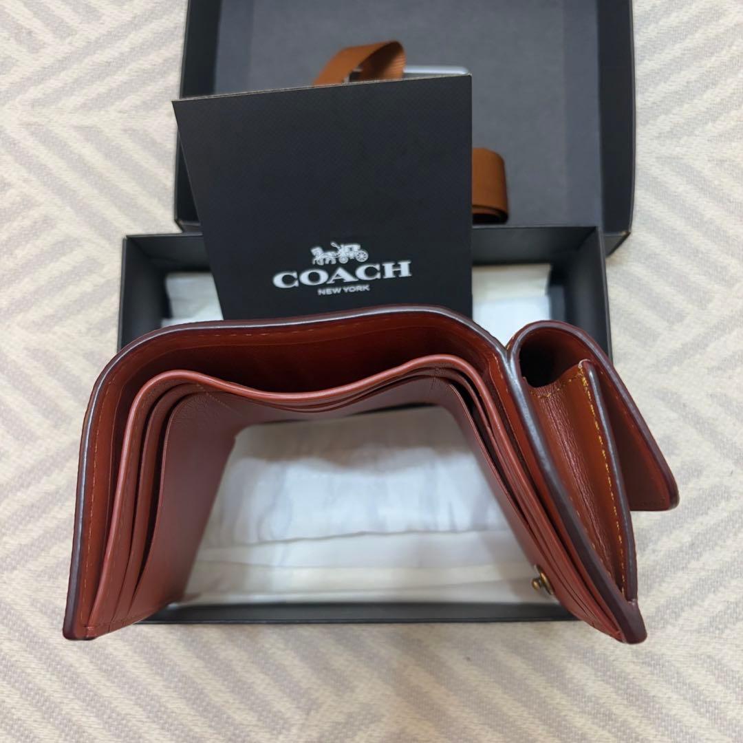 ヤ*ウ様 【新品】COACH ミニ キャンバス トライフォールド ウォレット