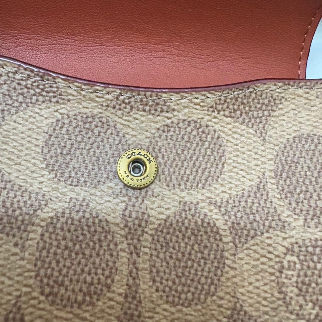 ヤ*ウ様 【新品】COACH ミニ キャンバス トライフォールド ウォレット