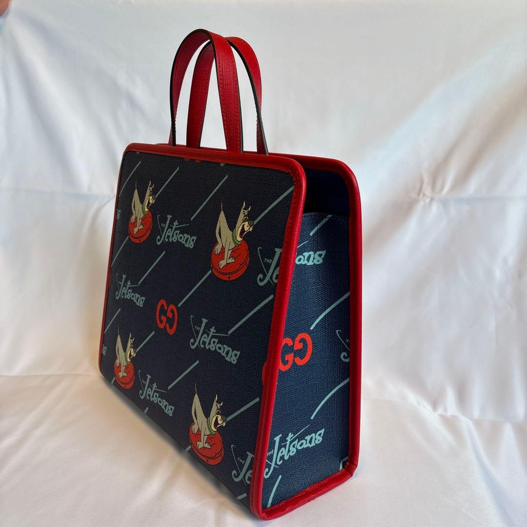 極美品 グッチGUCCI チルドレン ジェットソンコラボ トートバッグ GGロゴ