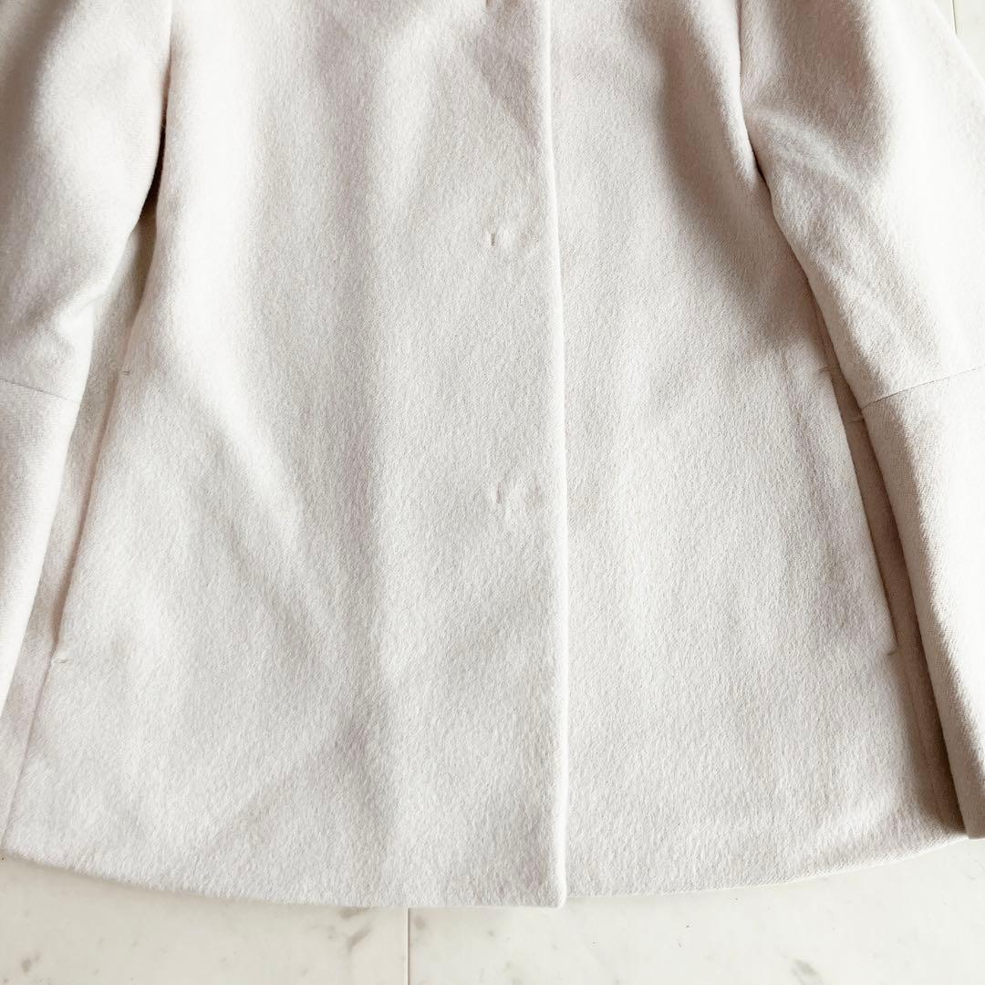 ANAYI アンゴラビーバー 袖フレアコート 38