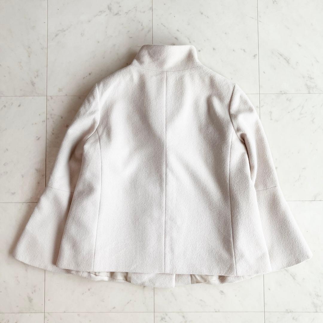 ANAYI アンゴラビーバー 袖フレアコート 38