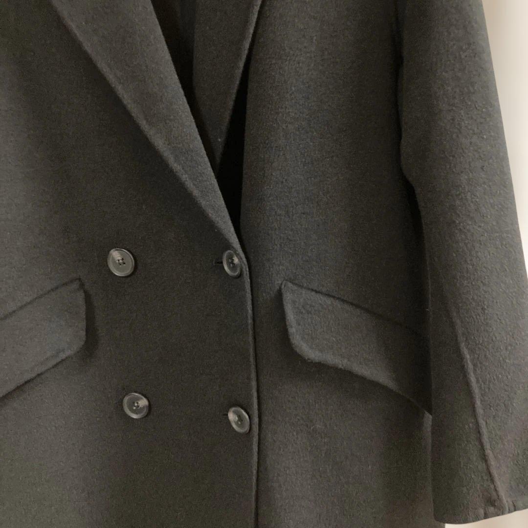zara ウールオーバーサイズ　ダブルコート　ブラックSサイズ　最終値下げです
