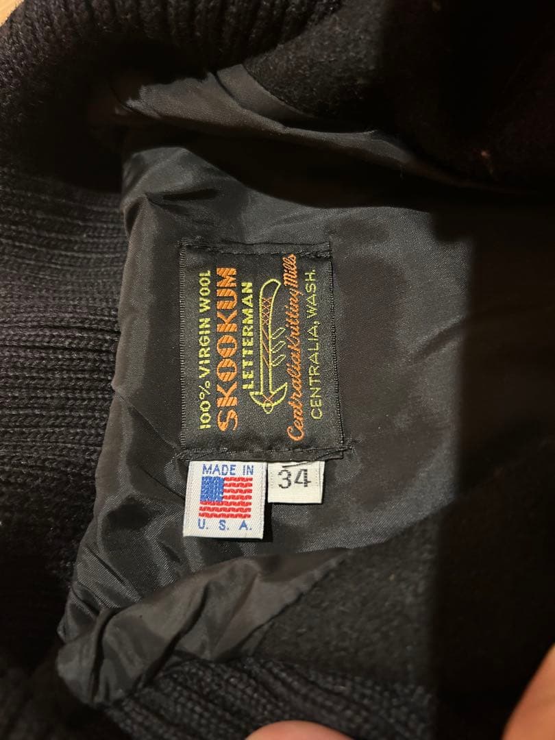 USA製　スクーカム　スタジャン ブラック 34サイズ